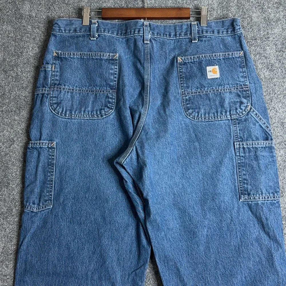 Carhartt FRB13 DNM Jeans Mens 40x30 FR Flame Resistant Carpenter Original Fit